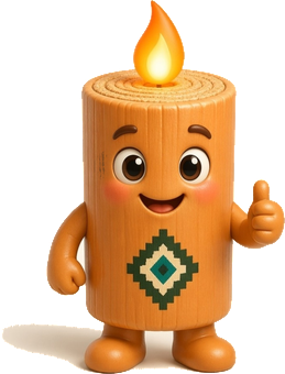 Peumito, la mascota de Agro Arauco, saludando